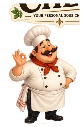 Chef welcoming you with open arms